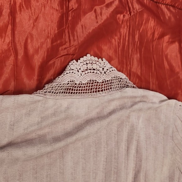 Roman’s Women’s XXL Plus Size Tunic Top Blouse Cardigan Bohemian Purple Pink 2 x - Picture 6 of 7